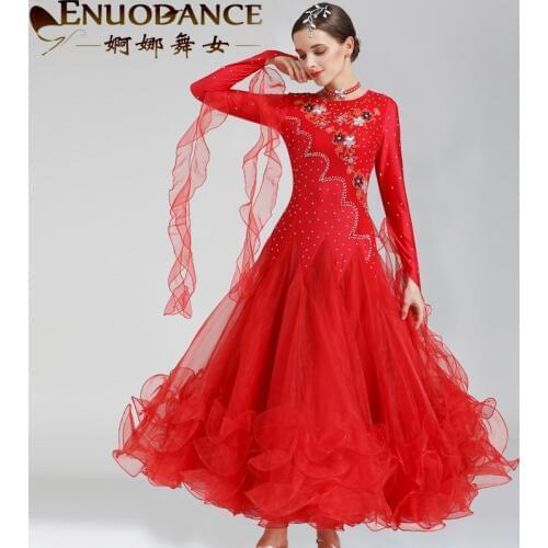 New ballroom waltz modern dance dress ballroom dance competition dresses standard ballroom dancing clothes tango dress MQ257