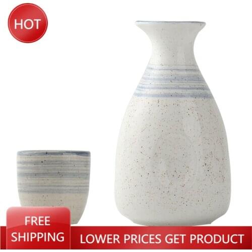 Personalised White Hip Flask Gift Box Chinese Style Home Bar Japanese Sake Set Ceramic Bottle Fiole Alcool Bar Tools Set AA50JT