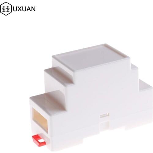 Plastic Electronics Box Project Case DIN Rail PLC Junction Box 88x37x59mm 2Colors