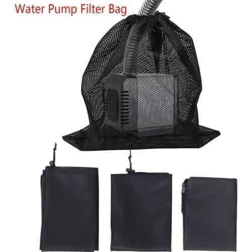 Tank Water Pump Filter Bag Tear Resistant Drawstring Pond Pump Barrier Net Pouch