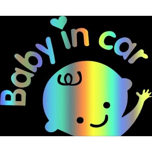 S51208# Various Sizes/Colors Car Stickers Vinyl Decal Baby in Car Motorcycle Decorative Accessories Creative Waterproof