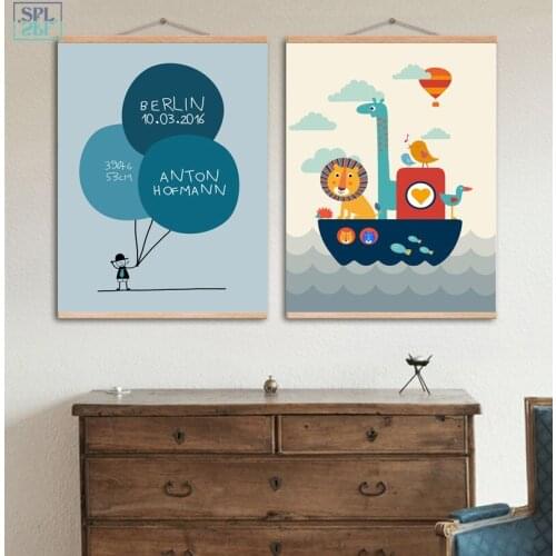 SPLSPL Lion Giraffe Bird Quotes Wall Art Print Canvas Painting Nordic Poster Animals Pop Art Wall Pictures Kids Room Decor