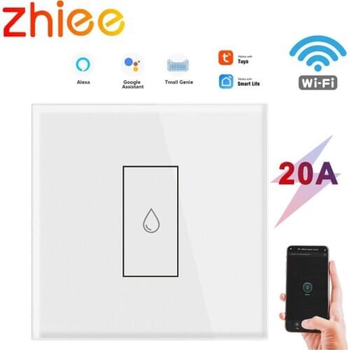 Wifi Boiler Smart Switch Water Heater Switches Voice Remote Control EU standard Touch Panel Timer work alexa google home