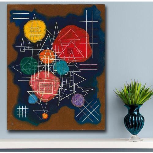 Wxkoil Cover the light by Wassily Kandinsky Canvas Painting For Living Room Home Decoration Oil Painting On Canvas Wall Painting