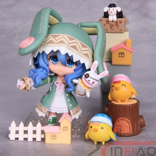 Japanese Anime Figure Date A Live Yoshino Hermit Q Cute PVC Action Figure Toy Game Statue Collectible Model Doll Children Gift
