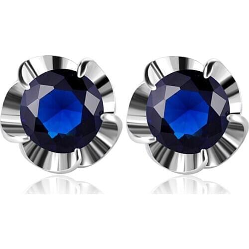 YAN MEI High Quality New arrival Hot Sale Promotion Silver Color CZ Stud Earrings For Woman E0320-0230