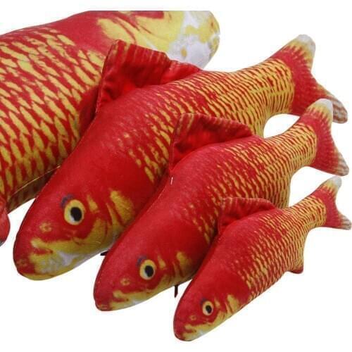 Pet Cat Kitten Fish Shape Catnip Bite-resistant Playing Scratch Chewing Toy