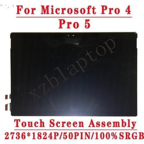 For Microsoft Surface Pro 4 V1.0 Pro 5 LTN123YL01-001 V1.0 lcd display with touch screen panel Assembly For Surface Pro 4 Pro 5