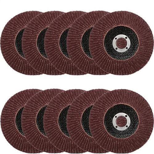 10 pcs/set 80 Grit Sanding Disc Sandpaper 100mm Polishing Grinding Wheel Abrasive Tools Accessories For Rust Deburring