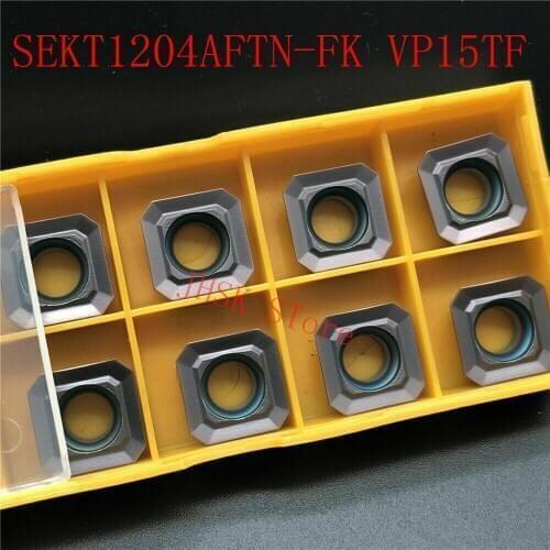 10pcs SEKT1204AFTN-FK VP15TF SEKT43AFTN-FK Carbide milling inserts for SEKT machining stainless steel cutting inserts