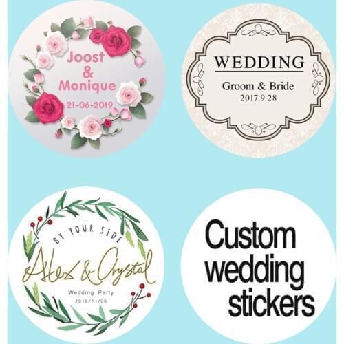 100, personalized custom sticker LOGO transparent white sticker, wedding sticker, birthday sticker, logo, candy gift box label