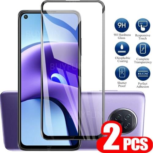 2PCS Glass For Xiaomi redmi 9T 9t Glass Screen Protector On For redmi note 9t redme 9t phone Protector Screen Tempered Glass 9H