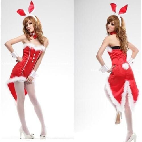 2020 Sexy Lingerie Christmas Role Play Bunny Girl Rabbit Uniform Limitation Sexy Cosplay Lingerie Sexy Halloween Costumes
