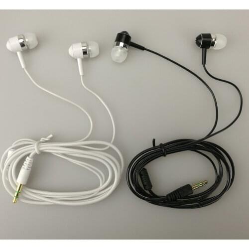 3.5mm Good quality earphones Transparent earbud about 1.2m Suit all 3.5 audio equipment for Android phone for Tourism 500pcs/lot