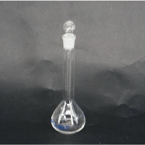 50ml Graduated Labrotary Glass Liquid Volumetric Flask with Glass Stopper