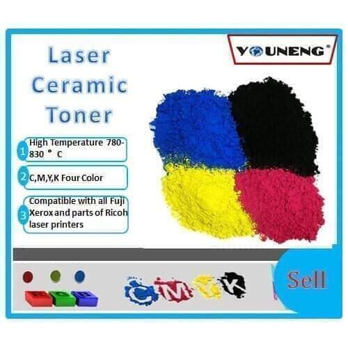 800 degree high temperature color ceramic toner powder Compatible For Ricoh and Xerox model vitrotype Print