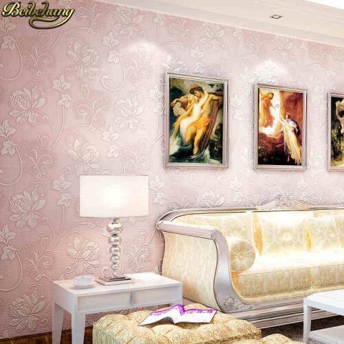 Beibehang 53X300cm European relief Non-woven self adhesive wallpapers for living room decoration 3D wall paper roll home decor