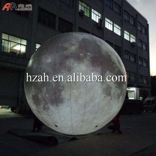 Free Shipping Giant Lighted Inflatable Moon Balloon