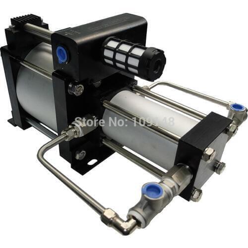 Free shipping Wellness model :GB08T 8:1 pressure ratio 30- 64 Bar output double acting air gas booster with 1 set seal kits