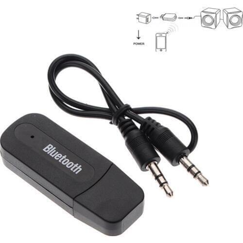 Wireless Bluetooth 3.5mm AUX Audio Stereo Music Home Car Receiver Adapter Mic