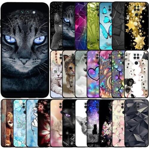 Lens Protection Phone Case For Xiaomi Redmi Note 9 Case 6.53'' Soft Silicone TPU Back Cover for Redmi Note 9 Case Coque Fundas