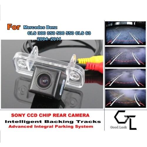 For Mercedes Benz CLS 300 350 500 550 63 2004~2011 Smart Tracks Chip / HD CCD Intelligent Dynamic Parking Car Rear View Camera