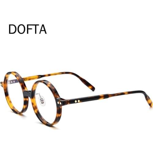 DOFTA Acetate Round Glasses Frame Women New Prescription Eyeglasses Men Myopia Optical Eyewear for Small Face 5396