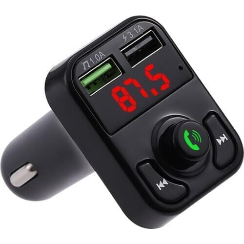 FM Transmitter Car Bluetooth 5.0 FM Radio Modulator Car Kit USB Car Charger Handsfree Wireless Aux Audio FM MP3 Player