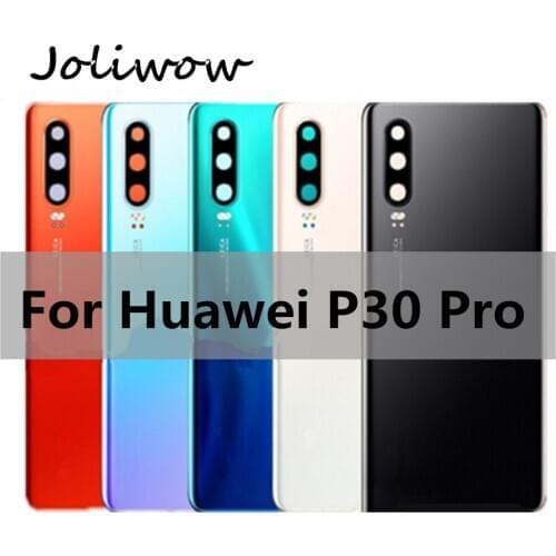 For Huawei P30 Pro Battery Cover Rear Door Housing Back Case Replace +camera lens for Huawei P30PRO Battery back Cover