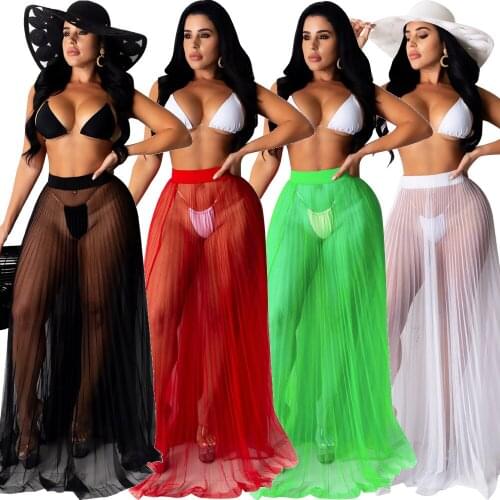 Honeymoon Styles Dresses Stylish Streetwear Sexy Spring Summer Women Occident Party Dress Mesh Pleated Skirt Multi-piece Set 132