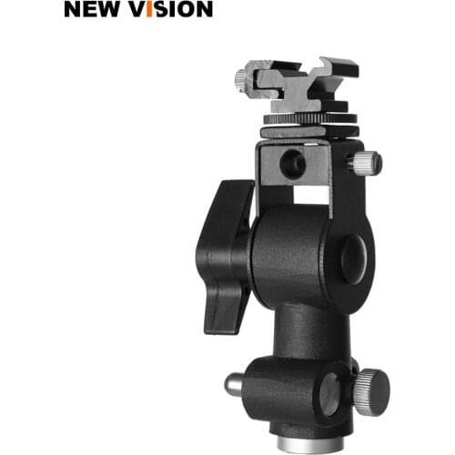 Metal Camera D Type Flash Shoe Umbrella Holder Mount Light Stand Bracket Swivel for Canon Nikon Canon Yongnuo Speedlite Flash