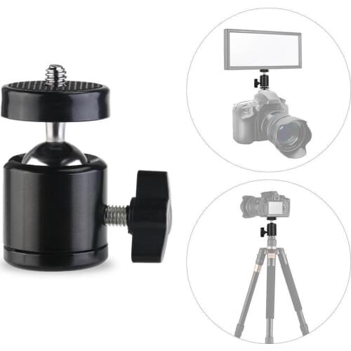 Mini 1/4 "Screw Flash Tripod Hot Shoe Mount Adapter For Camera Mount Black Cam Bracket Holder Holder Ball L1V7
