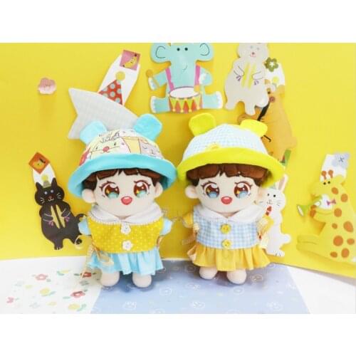 [MYKPOP]KPOP Dolls Clothes & Accessories: Fine Dress + Vest 2pcs Set for 20cm doll (without doll) Fans Collection SC20072414