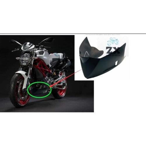 Motorcycle For Ducati 696 796 1100 795 Lower Cover Belly Pan Lower Fairing Bug Spoiler Puntale Black Matte Abs
