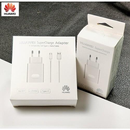 Original Huawei Fast charger USB SuperCharge adapter 4.5A USB Type C Cable For P20 Lite mate 9 10 P10 Pro honor NOTE 10 V20 V10
