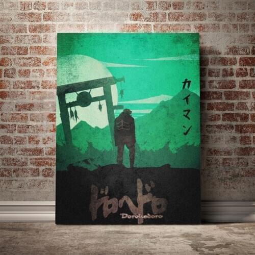 Kaiman Dorohedoro Manga Poster Frame Canvas Wall Art Decoration prints for living room Home bedroom Framed Wooden decor painting