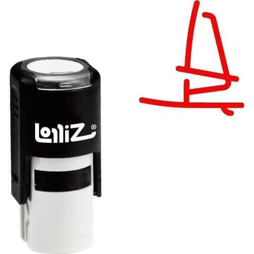 LolliZ Windsurf Self-Inking Rubber Stamp - Modern Symbol Series