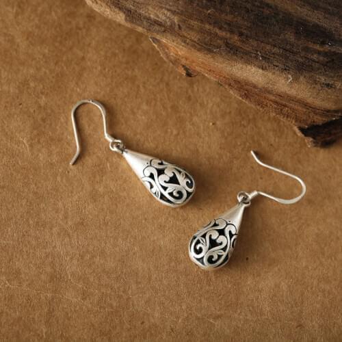 SA SILVERAGE 2020 Jewelry Long Hanging Earrings Set Female Real 925 Sterling Silver Drop Earrings Vintage Earrings For Women