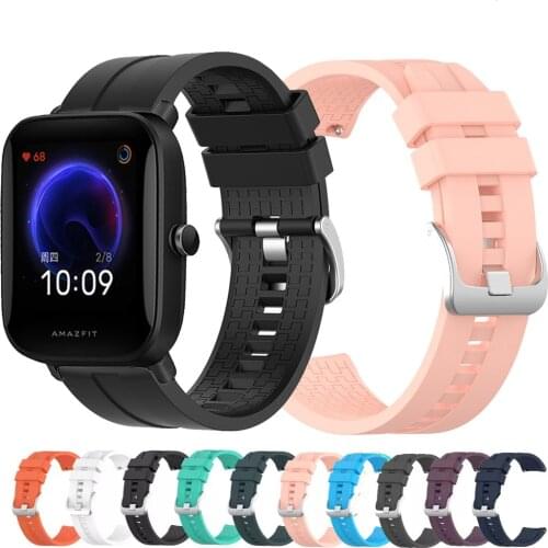 Silicone Strap For Amazfit Neo/Bip U Pro/U/S/GTS 2 Mini Smart Watch Sports Replaceable Wristband For Xiaomi Haylou LS02 Correa