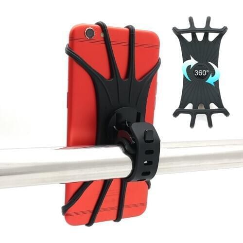 Silicone Bicycle Mobile Phone Holder Motorcycle Bike Handlebar Stand Mount Bracket Mount Phone Holder For IPhone Universal