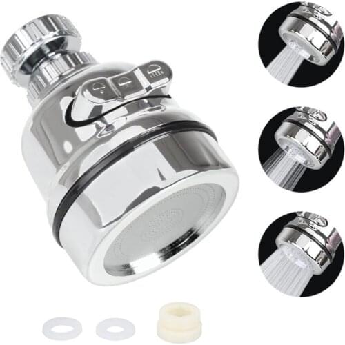 3 Molds Movable Faucet Replacement Anti-Splash Water Filter Adapter Shower Head Bubbler Saver Water Taps for Bathroom Kitchen