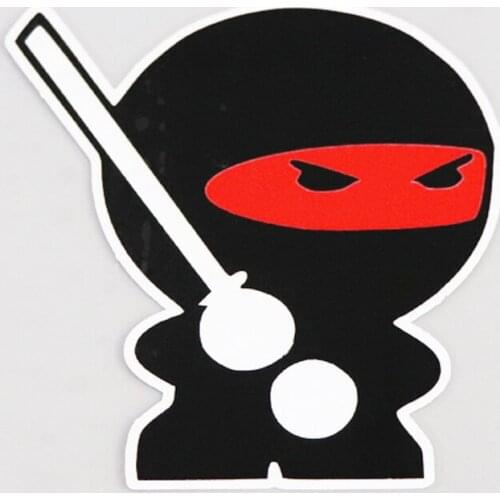 Funny AnimeCartoon Ninja Auto Styling Car Bumper Stickers Car Styling Decoration Door Body Window Vinyl Car Stickers KK