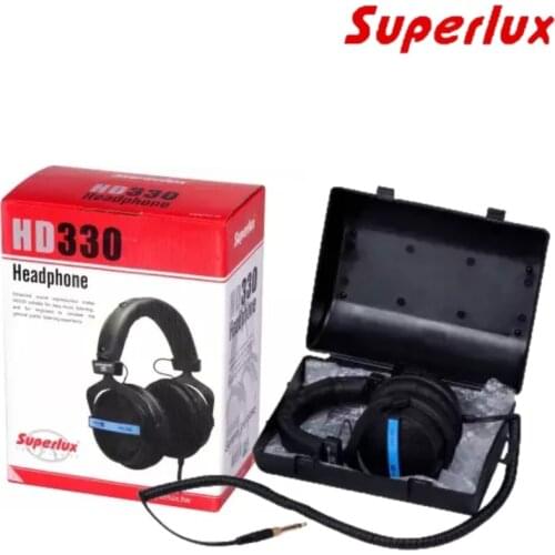 Superlux HD-330 Semi-open Dynamic Audiophile Headphones & Earphone For Monitoring & Music Entertainment DJ headset