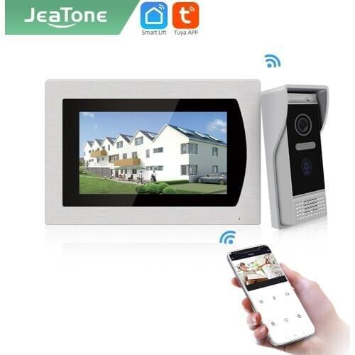 Jeatone Tuya smart 7'inch Video Intercom for home WIFI Remote control Monitor Doorbell Security control AHD/720P CAM 8771287203