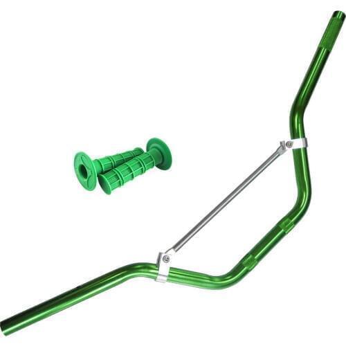 Green 7/8" Handlebar & Handlebar Grips for most Chinese import Pit / Dirt bikes