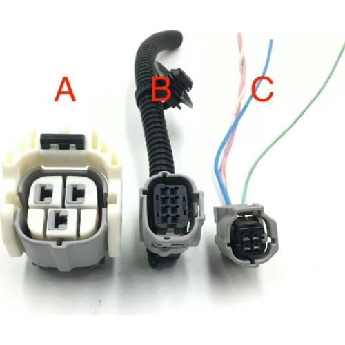 1pc 3 4 8pin original for Toyota Crown Reiz Steering Gear Plug Electronic Power Pump Harness cable wire line