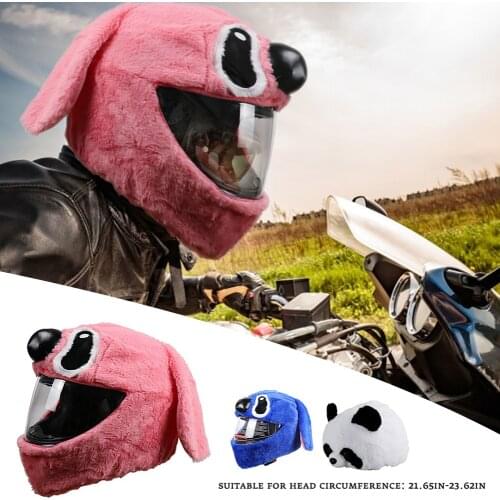 1pc Motorcycle Helmet Cover Helmet Decoration Accessories Protector Cartoon Headgear Ride Products For Motorcyclist