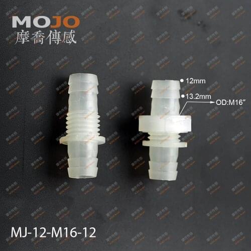 2020 Free shipping!(10pcs/Lots) MJ-12-M16-12 straight-through joint 12mm to M16 male thread connector pipe fitting