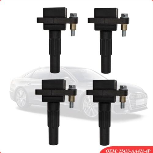 4pcs High Quality Ignition Coil For SUBARU IMPRE-ZA WR-X LEGACY 22433-AA421 22433-AA560 22433-AA561 Ignition Coil Auto Parts