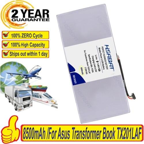 Top Brand 100% New 8500mAh C12N1343 Battery for ASUS Transformer Book TX201LAF TX201 Batteries